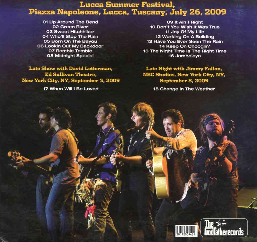 Creedence Clearwater Revival / John Fogerty - Right Time In Tuscany ( Godfathers ) ( Lucca Summer Festival , Piazza Napoleone , Lucca , Tuscany , July 26th , 2009 )