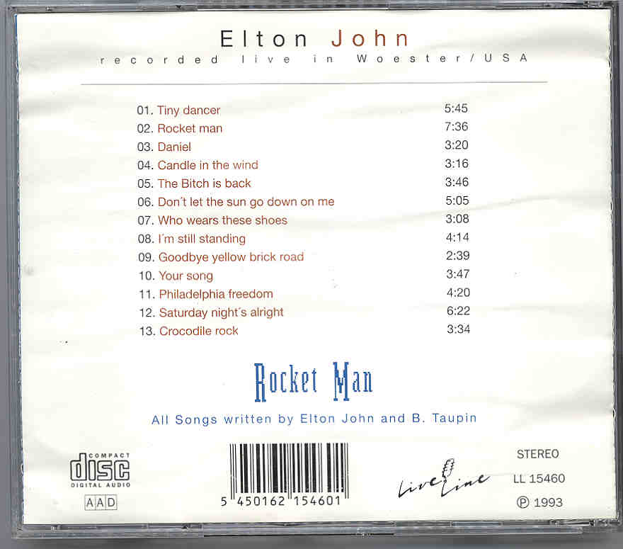 Elton John - Rocket Man ( Live In Woester , USA )