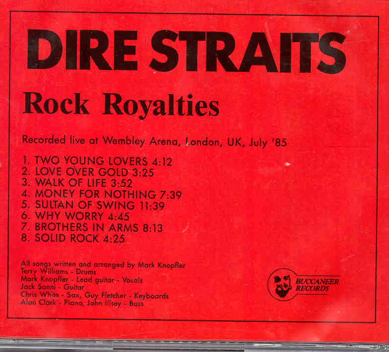 Dire Straits - Rock Royalties ( Wembley Arena , London , UK , July 1985 )