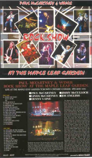 Paul McCartney - Rock Show At The Maple Leaf Garden ( 2 CD SET ) ( Misterclaudel )