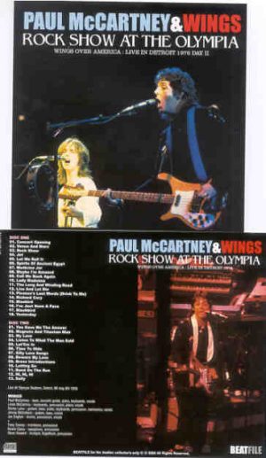 Paul McCartney - Rock Show At The Olympia ( 2 CD set ) ( DAY ONE at Detroit , MI , USA , May 8th , 1976 )