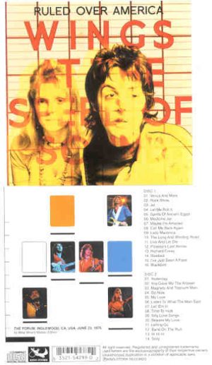 Paul McCartney - Ruled Over America ( 2 CD SET ) ( Forum , Inglewood , June 23rd , 1976 )
