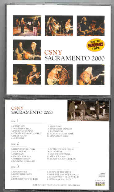 Neil Young / CSNY - Sacramento 2000 ( 3 cd set )( Live at the Arco Arena , Sacramento , California , USA , February 9th , 2000 )