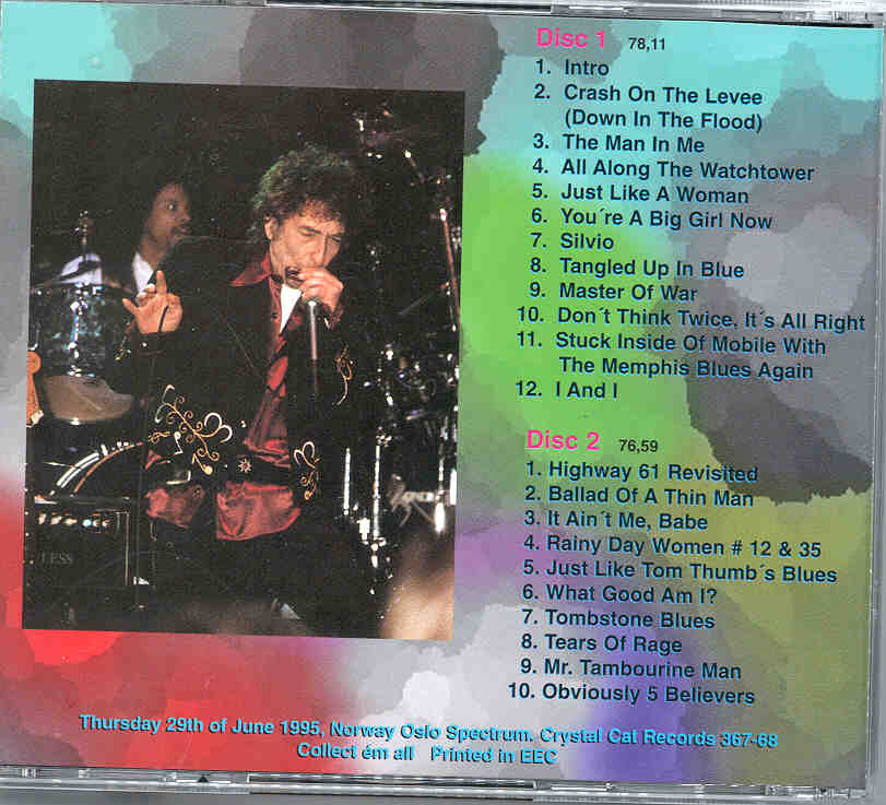 Bob Dylan - Salt For Salt ( 2 CD SET ) ( Oslo Spectrum , Norway , Thursday June 29th , 1995 )