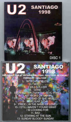 U2 - Santiago 1998  Part One  ( Live at Estadio Nacional , Santiago , Chile , February 10th , 1998 )