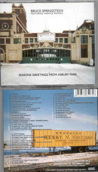 Bruce Springsteen - Seasons Greetings From Asbury Park ( 3 CD SET ) ( Convention Hall , Asbury Park , NJ , December 7th , 2003 )
