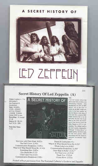 Led Zeppelin - Secret Story ( 16 unreleased tracks from 1969 , Stockholm , San Francisco , Milwaukee & London )