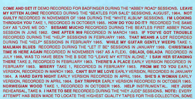 The Beatles - Sessions ( Condor Toasted )