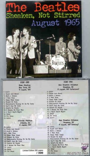 The Beatles - Sheaken , Not Stirred ( August 1965 ) ( Purple Chick ) 2 CD!!!!! SET