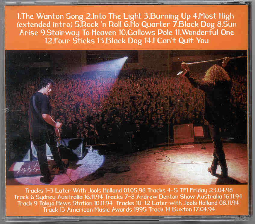 Led Zeppelin - Shining In The Light ( Robert Plant - Jimmy Page ) ( TV appearances 1994 - 1998 )