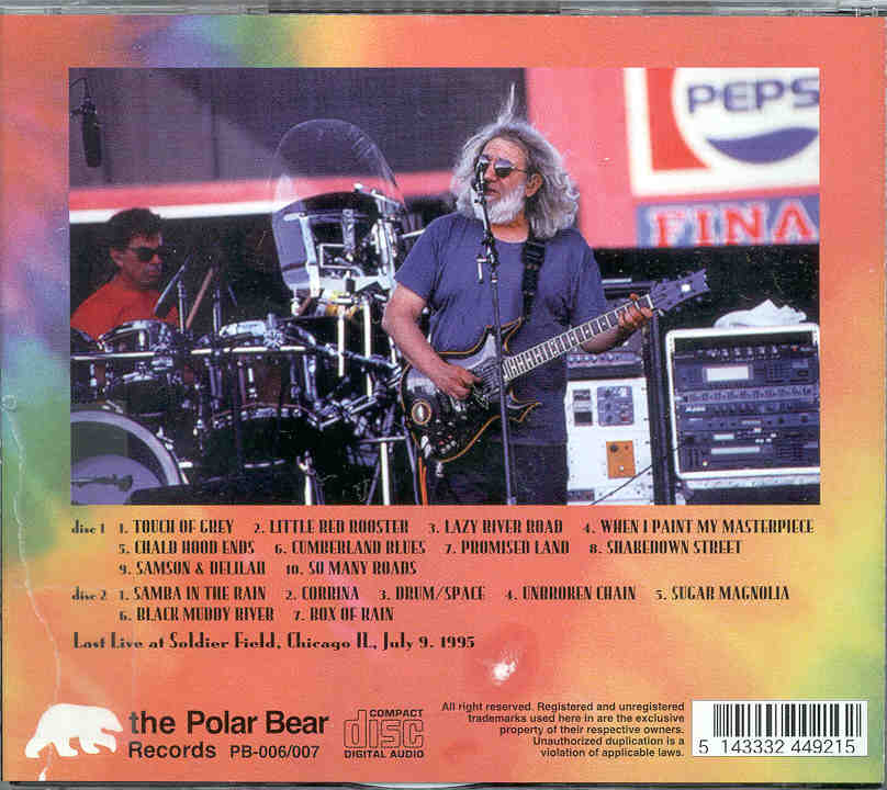 Grateful Dead - Soldier Field ( 2 CD set ) ( Live at Soldier Field , Chicago , IL , USA , July 9th , 1995 )