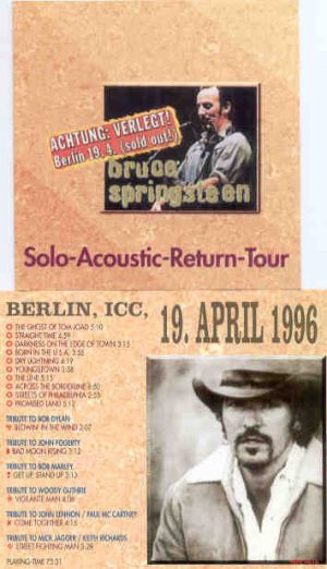 Bruce Springsteen - Solo Acoustic Return Tour