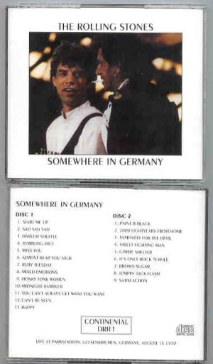 Rolling Stones - Somewhere In Germany  ( Gelsenkirchen , Germany, July  27th , 1998 ) ( 2 CD!!!!! SET )