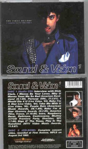 Prince - Sound & Vision Vol. 1 ( 2 CD!!!!! SET ) ( TV Appearances 1980 - 1988 )