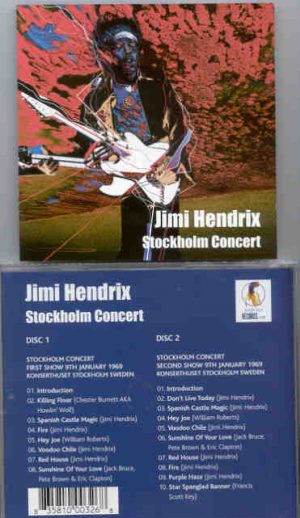 Jimi Hendrix - Stockholm Concert ( 2 CD set ) ( 1st & 2nd Shows , Stockholm , Sweden , January 9th , 1969 )