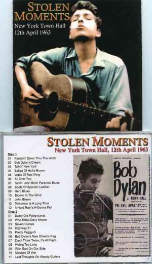 Bob Dylan - Stolen Moments ( 2 CD set ) ( New York Town Hall , April 12th , 1963 )