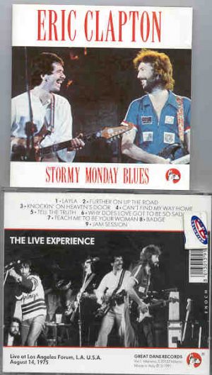 Eric Clapton - Stormy Monday Blues ( Great Dane ) ( L.A. 1975 )