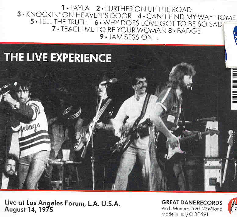 Eric Clapton - Stormy Monday Blues ( Great Dane ) ( L.A. 1975 )