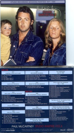 Paul McCartney - Studio Rarities Vol 3 ( 2 CD SET ) ( Misterclaudel ) ( Studio Recording Sessions 1971-1995 )