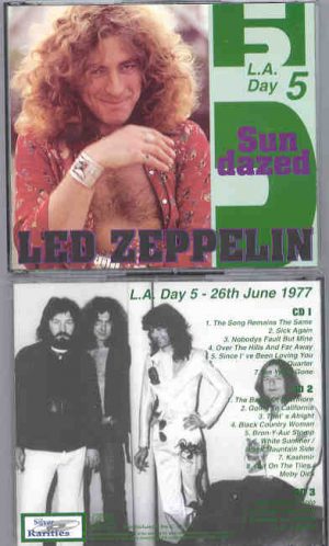 Led Zeppelin - Sundazed ( L.A. Day 5 ) ( 3 cd set ) ( Silver Rarities ) ( L.A. , CA , USA June 26th , 1977 )