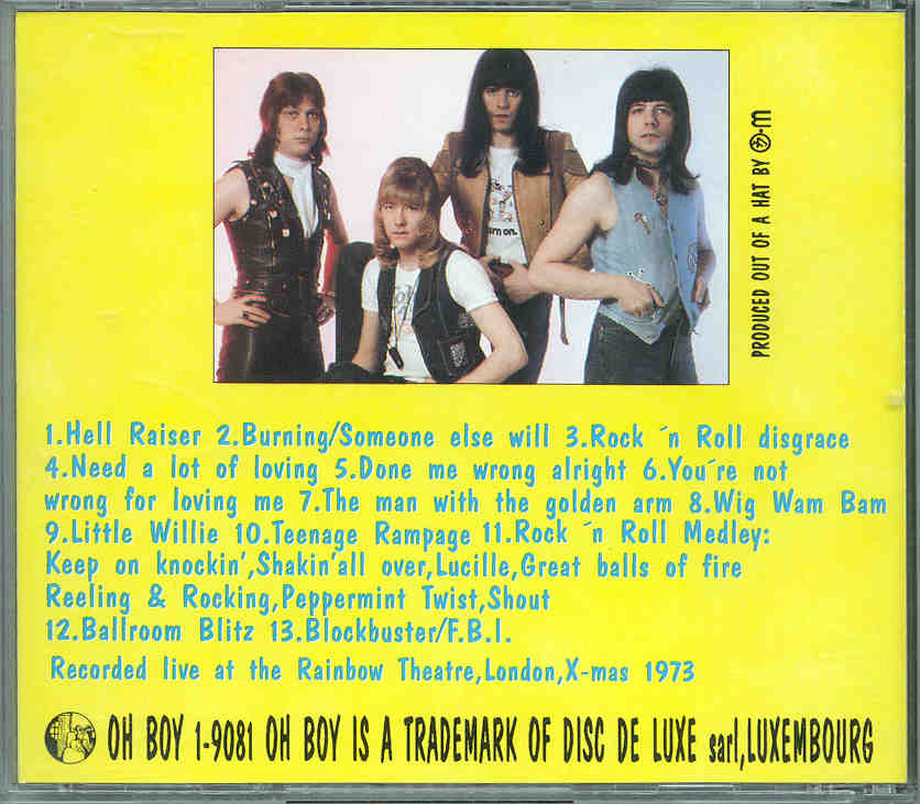 The Sweet - Rockin' The Rainbow ( Oh Boy )(Live In London , UK , X-mas 1973 )