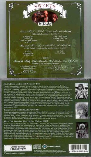 Eric Clapton - Sweets ( 2 CD set ) ( Cream Live in London '66 & '67 and Stockholm '67 )