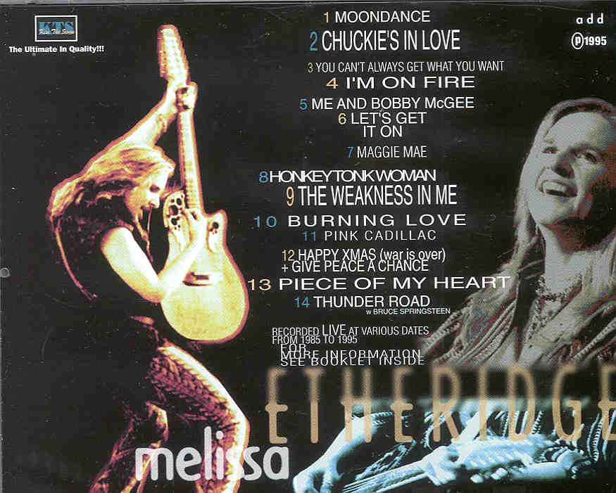 Melissa Etheridge - Ten Years Of Covers ( KTS ) ( Live in Various Locations )