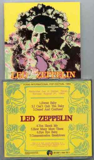 Led Zeppelin - Texas International Pop Festival ( Oh Boy Recs. ) ( August 31st , 1969 )