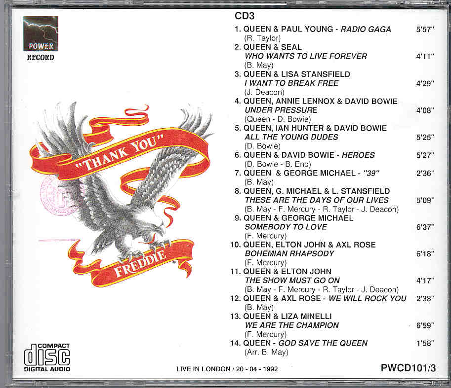 Queen - Thank You , Freddy vol. 3