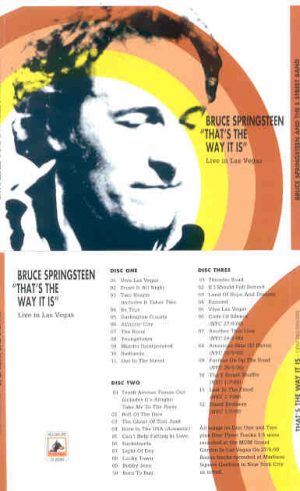 Bruce Springsteen - That's The Way It Is ( 3 CD SET ) ( Live in Las Vegas May 27th , 2000 )
