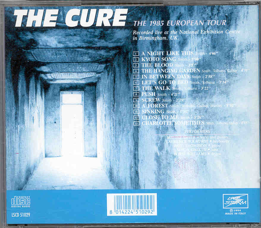 The Cure - The 1985 European Tour ( Live Storm )