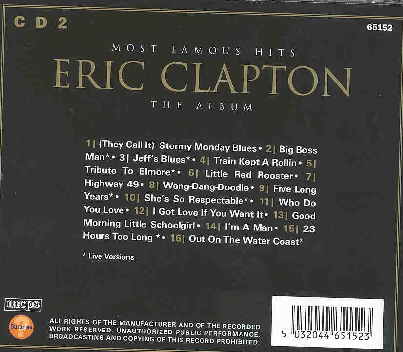 Eric Clapton - The Album ( Live & Studio ) Vol. 2
