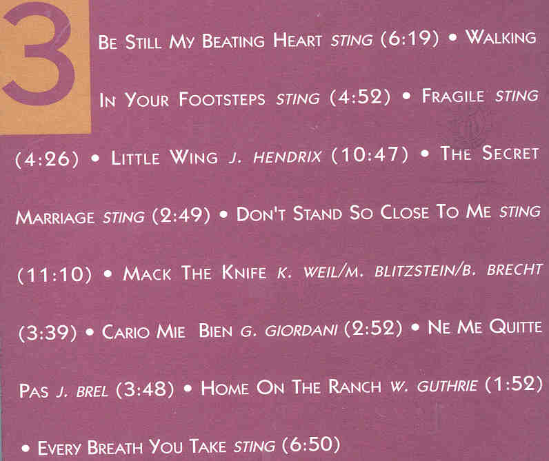 Sting / The Police - The Art Of The Heart Part 3( Red Phantom )( Small Private Show in California , July , 1988 )