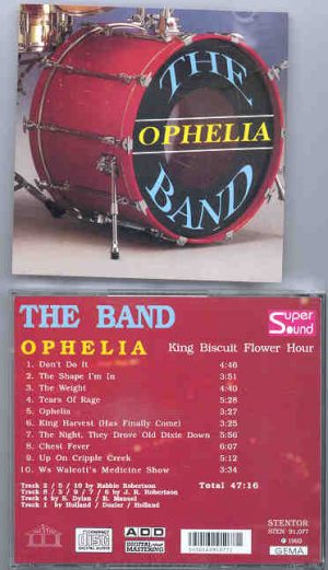 Bob Dylan - THE BAND Ophelia ( King Biscuit Flower Hour )