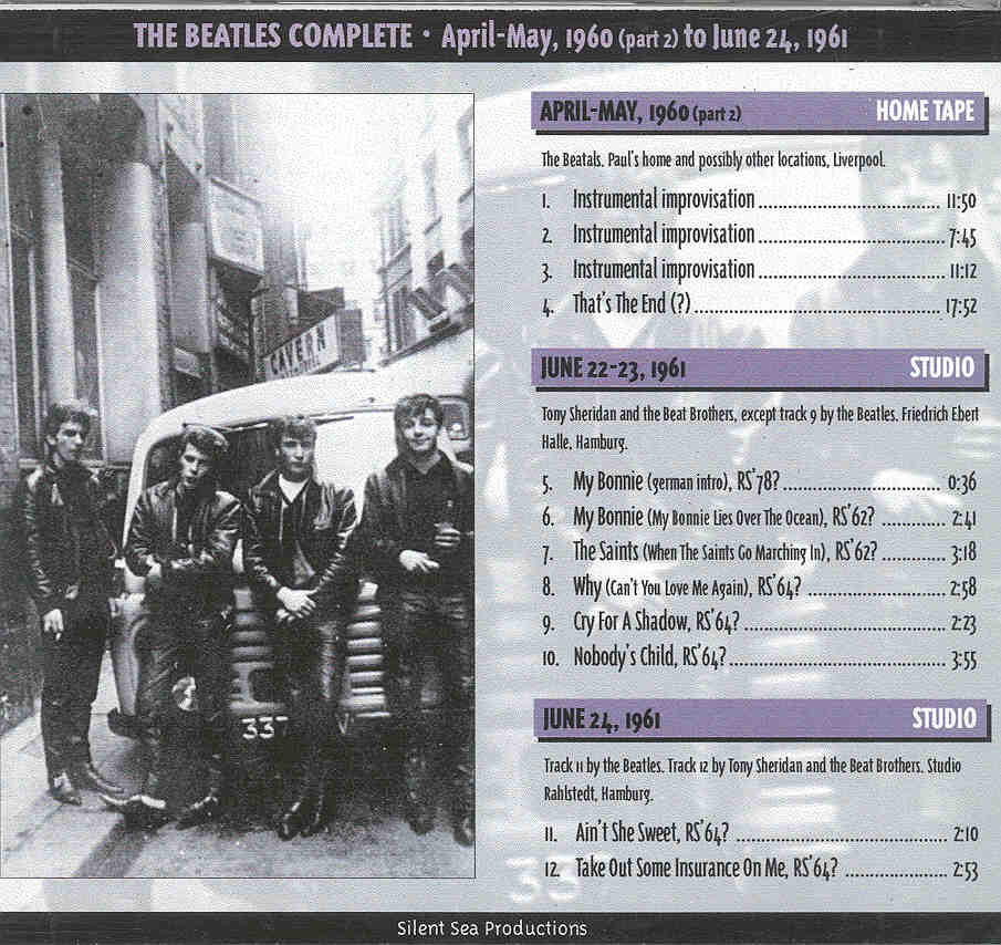 The Beatles - BEATLES Complete: April-May1960 (pt. 2) to June 24, '61 ( Silent Sea )