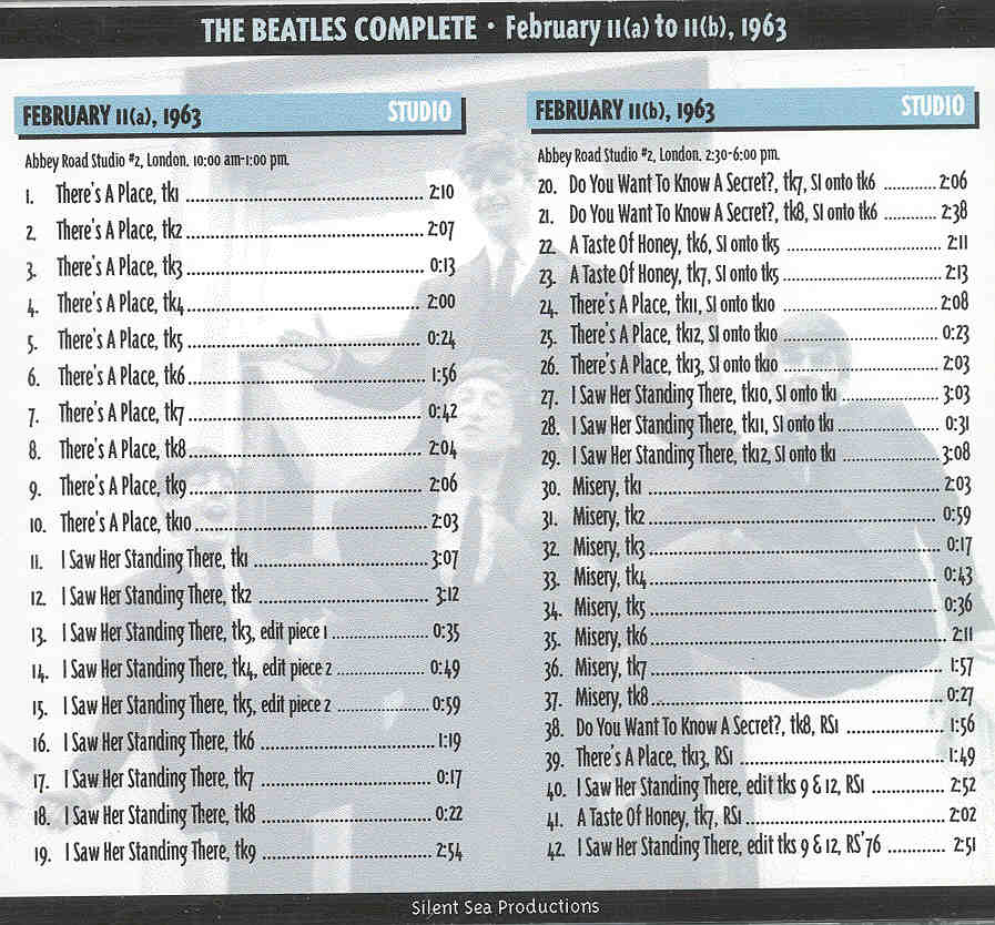 The Beatles - The Beatles Complete 5 ( London - February 11th , 1963 )