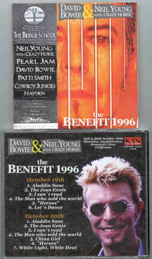 Neil Young / CSNY - The Benefit 1996  ( With David Bowie ) ( Shoreline Amphitheatre , Mountain View , CA , Oct 1996 )