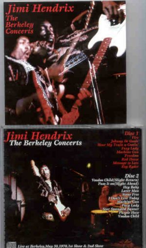 Jimi Hendrix - The Berkeley Concerts ( 2 CD set ) ( May 30th , 1970 , 1st & 2nd Shows )