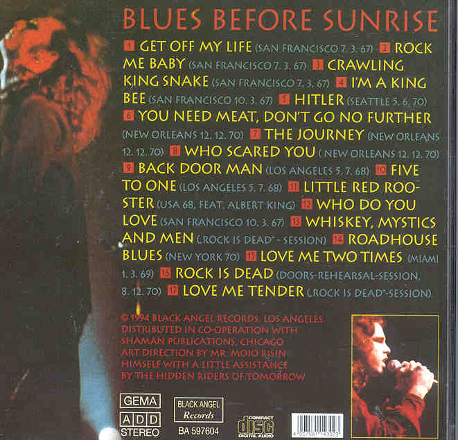 The Doors - The Black Angel's Death Song ( Unreleased Tracks , Live and Studio Sessions )