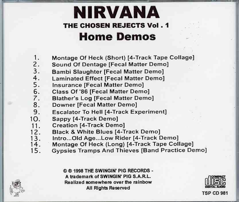Nirvana - The Chosen Rejects Vol. 1 Home Demos