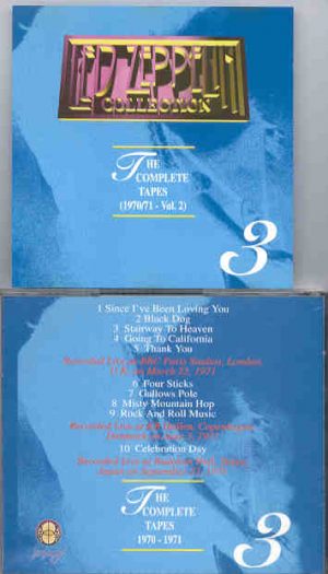 Led Zeppelin - The Complete Tapes 1970 / 1971 Vol.3( Studio Sessions various locations )