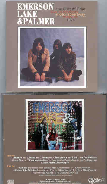 Emerson , Lake & Palmer - The Dust Of Time  ( Highland ) ( 2 CD set )( Charlotte Motor Speedway , New York , USA  , 1974 )