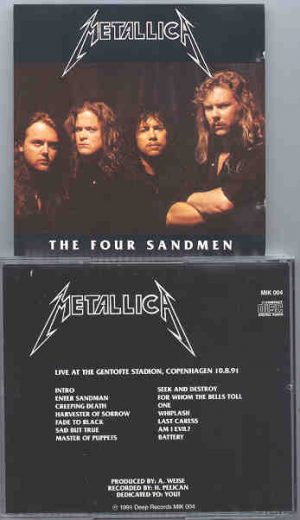 Metallica - The Four Sandmen ( Live at The Gentofte Stadion , Copenhagen , 10 - 8 - 91 )