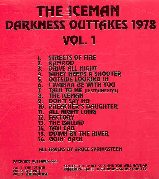 Bruce Springsteen - The Darkness Outtakes 1978 Vol.1 ( The Iceman )