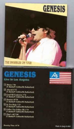 P. Gabriel / GENESIS / P. Collins - The Invisibles On Tour ( Live in Los Angeles 1987 )