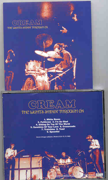 Eric Clapton - The Lights Shinning Through On ( CREAM at Chicago Coliseum , Illinois , USA , October 13th , 1968 ) ( Slunky )