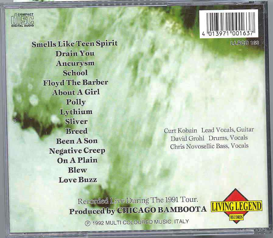 Nirvana - The Live Spirit ( 1991 Tour )  ( Living Legend )