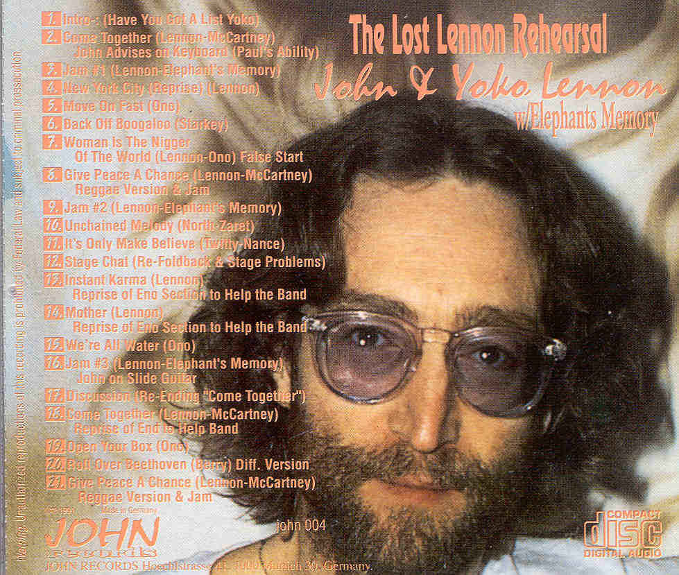 John Lennon - The Lost Lennon Rehearsal