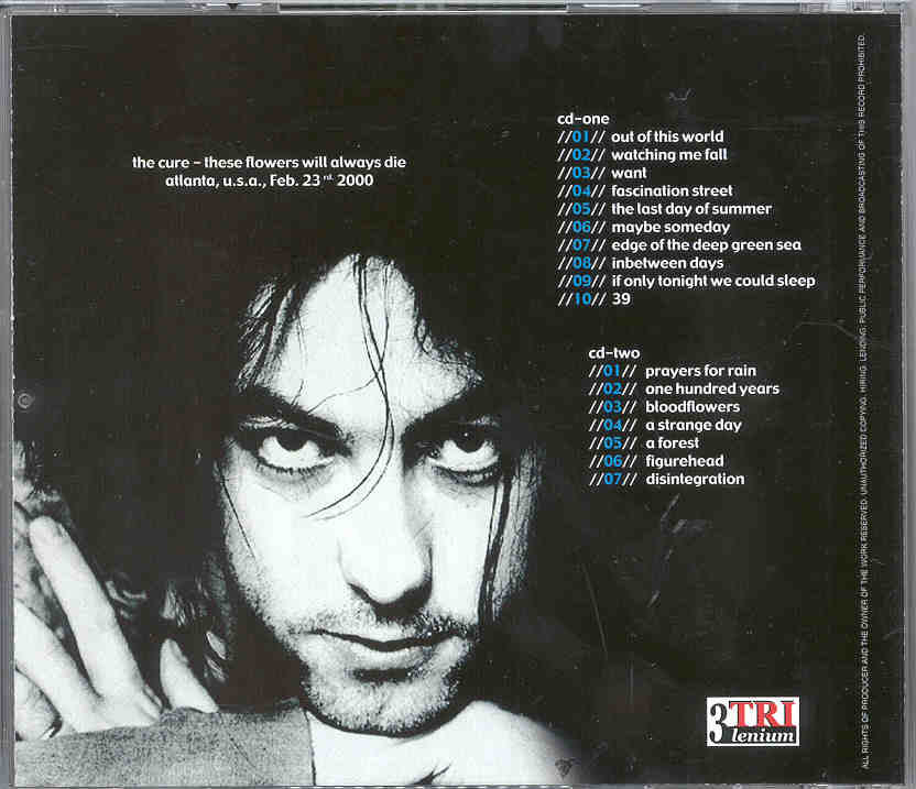 The Cure - These Flowers Will Always Die ( 2 CD SET )