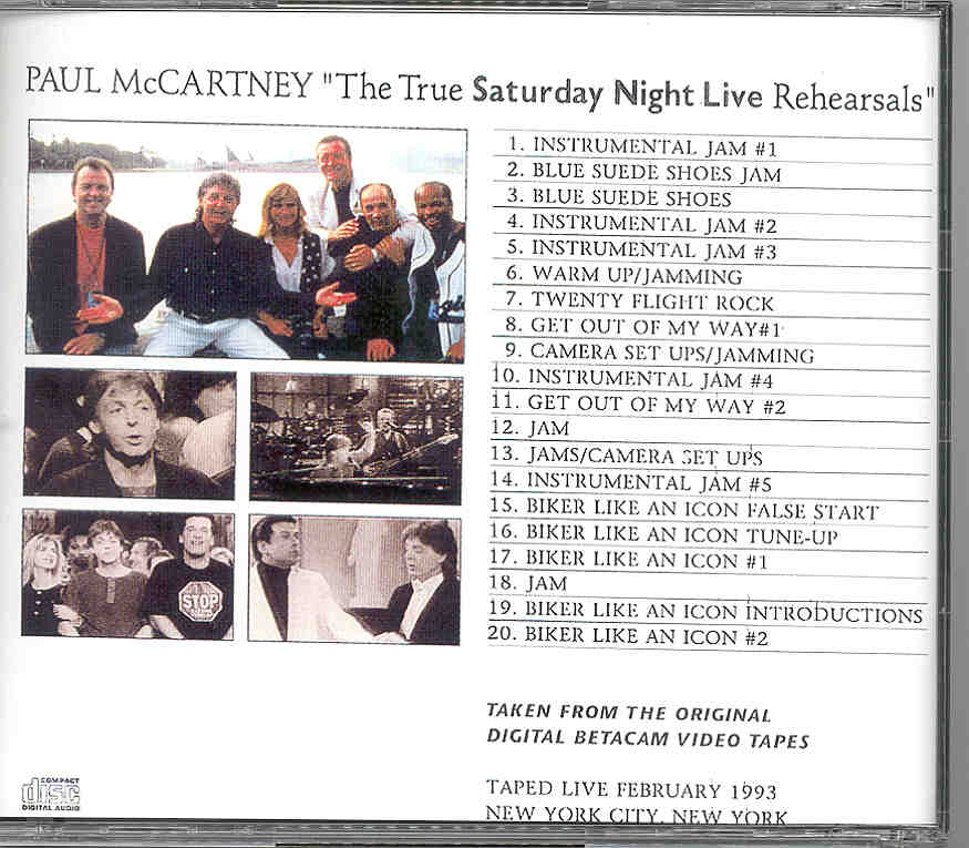 Paul McCartney - The True Saturday Night Live Rehearsals